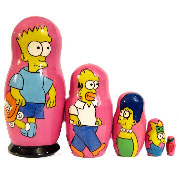 The Simpsons Nesting Doll Russian Disney Matrioshka