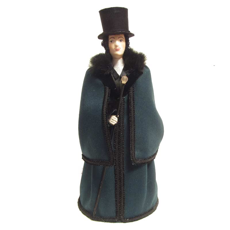 Doll Young Man in Winter Cloth - Russian Costume Doll