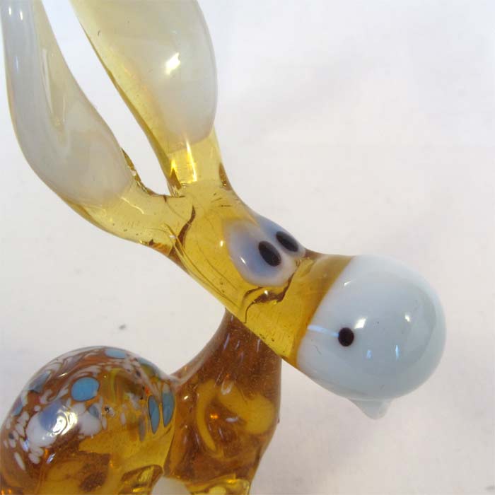 Donkey Glass Figurine