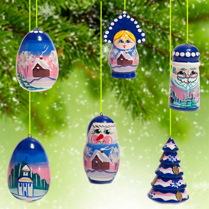 Winter  Motives Ornaments Set