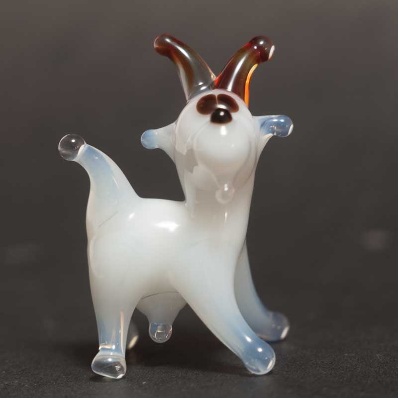 Goat glass figurine
