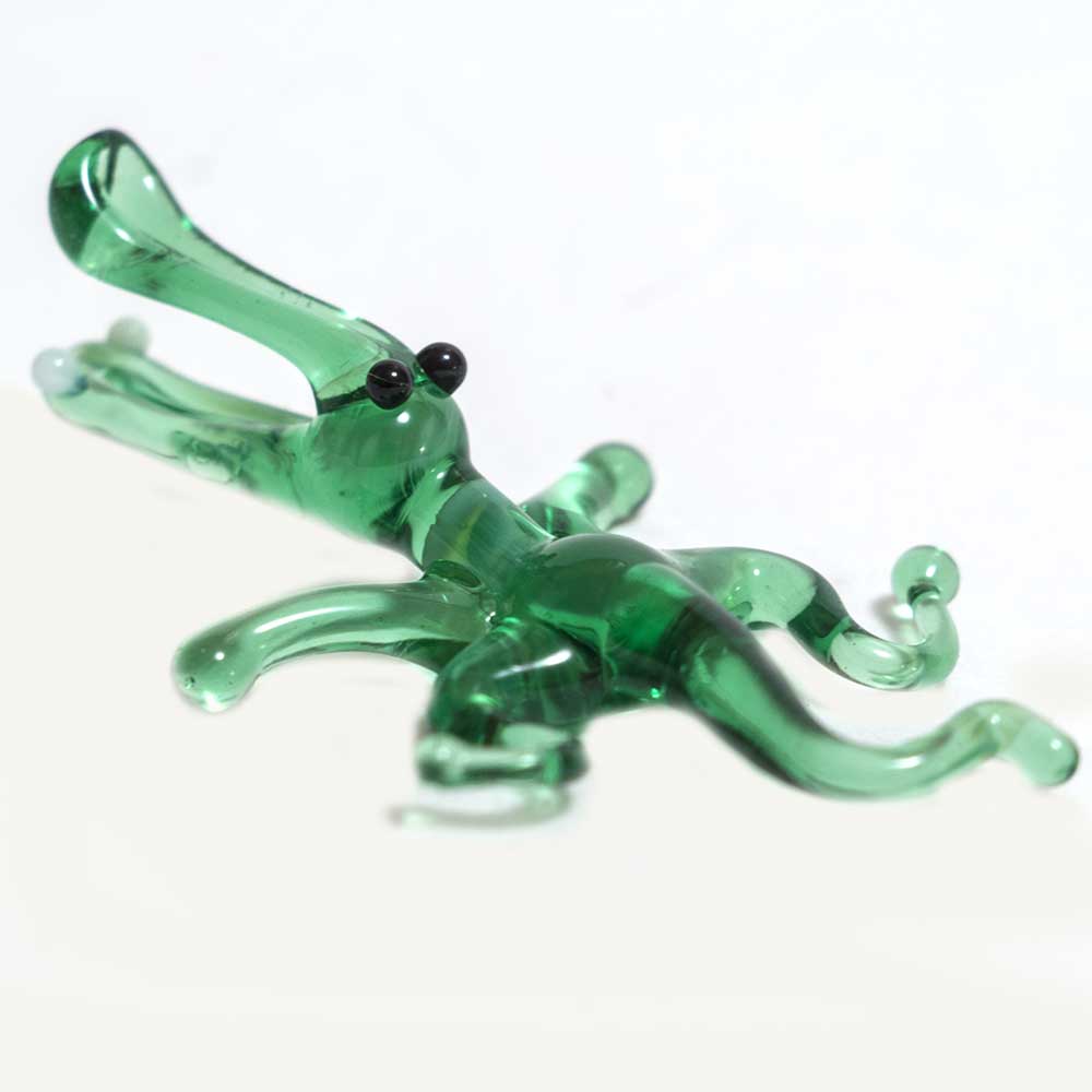 Glass Alligator Figurine