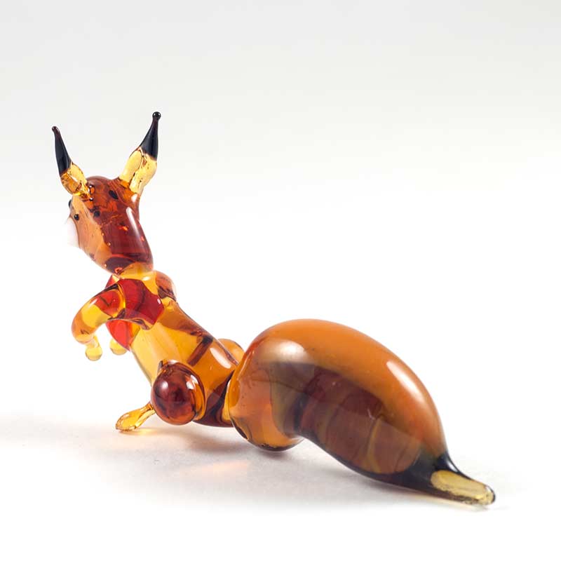 Blown Glass Figurine Squirrel