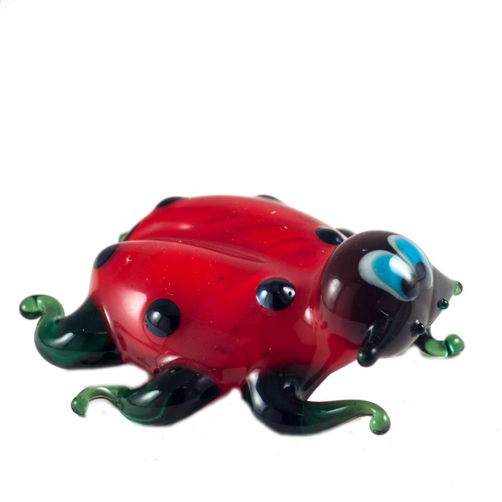 Glass Ladybird Figurine in Glass Figurines Insects category