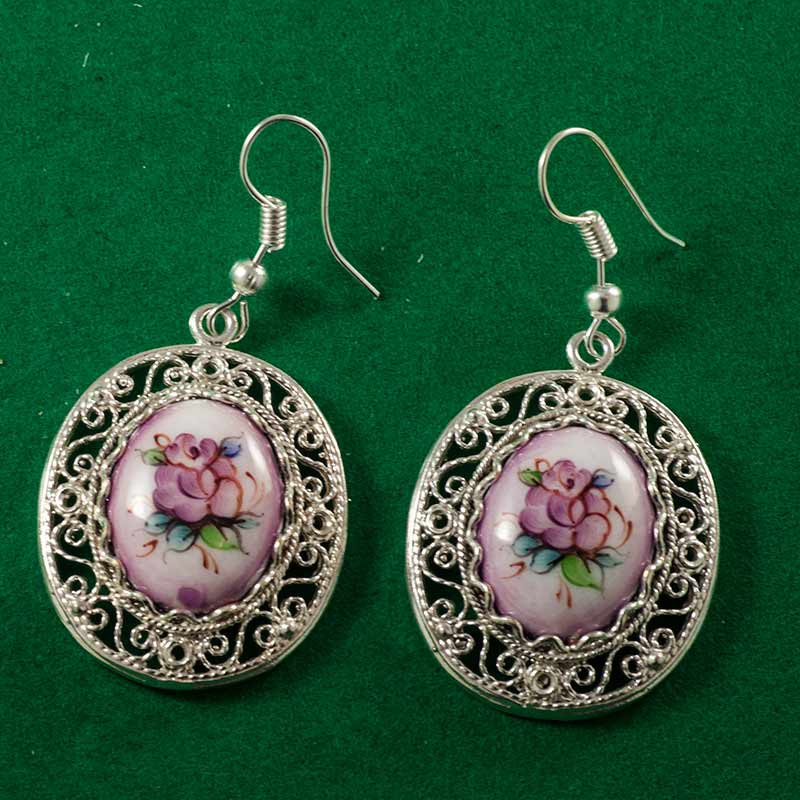 Finift Earrings Versal Violet in Finift Jewelry Earrings category