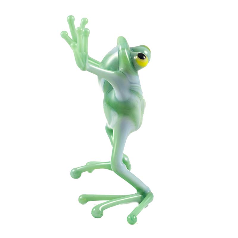Dancing Frog Glass Figure - Blown Glass Figurines