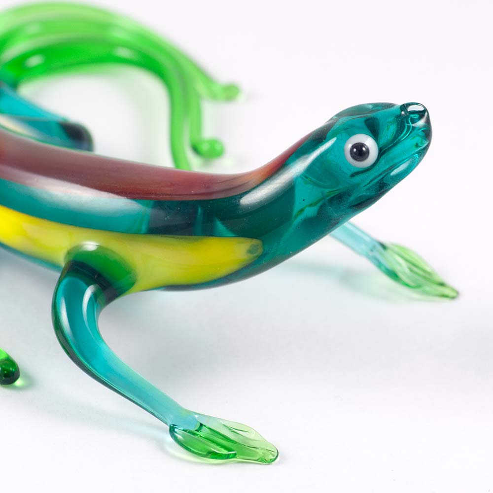 Glass Salamander Figurine in Glass Figurines Reptiles category