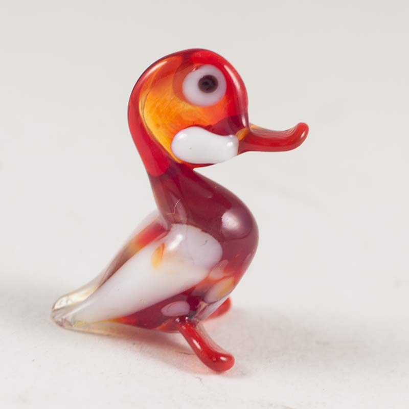 Duck Glass Figure in Glass Figurines Miniature Figurines category