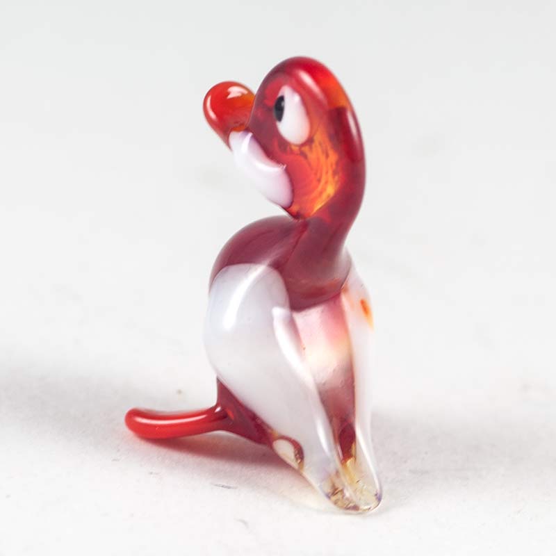 Duck Glass Figure in Glass Figurines Miniature Figurines category