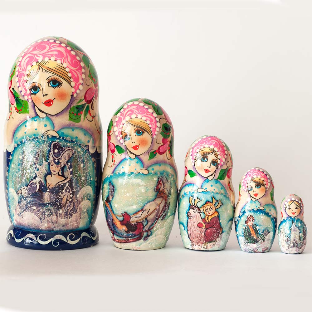 Tale the Snow Queen Nesting Doll in Nesting Dolls One-of-a-kind category