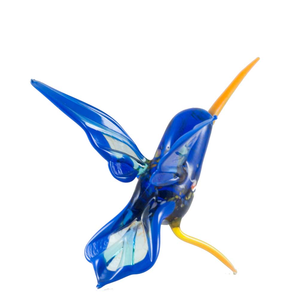Hummingbird with Blue Wings in Glass Figurines Birds category.