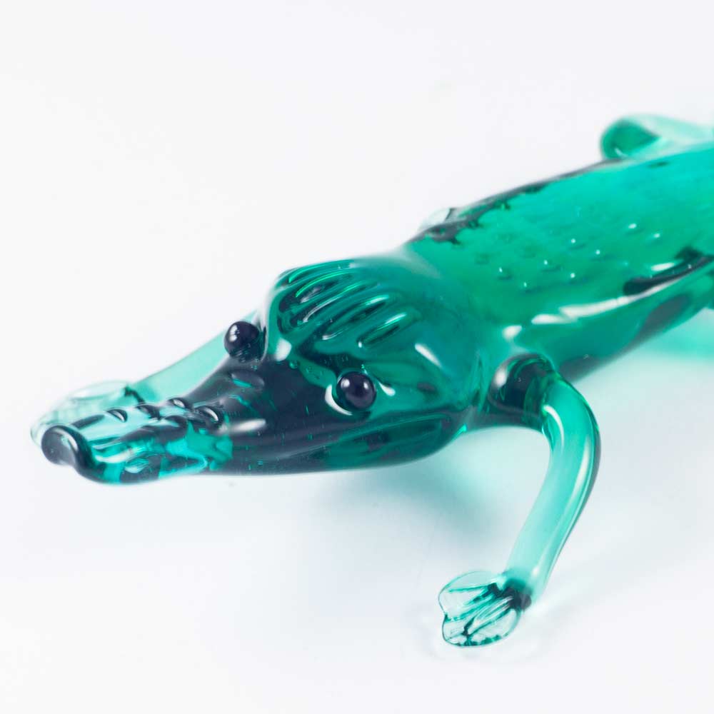 Glass Crocodile Figure in Glass Figurines Reptiles category