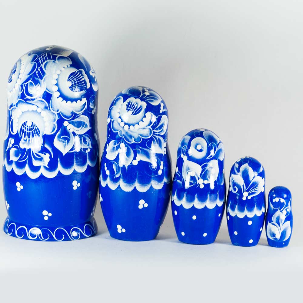 Nesting Doll Gzel Motives in Nesting Dolls One-of-a-kind category