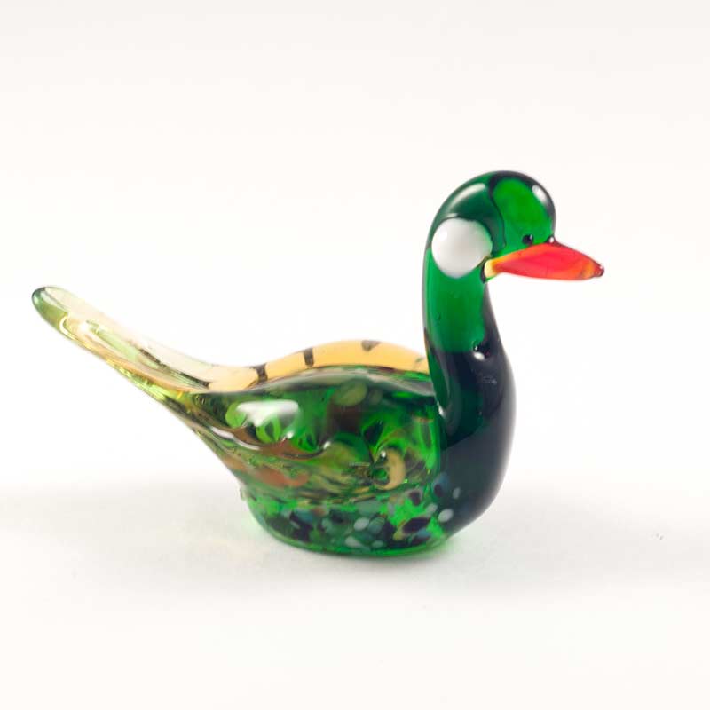 Glass Duck Figure in Glass Figurines Birds category
