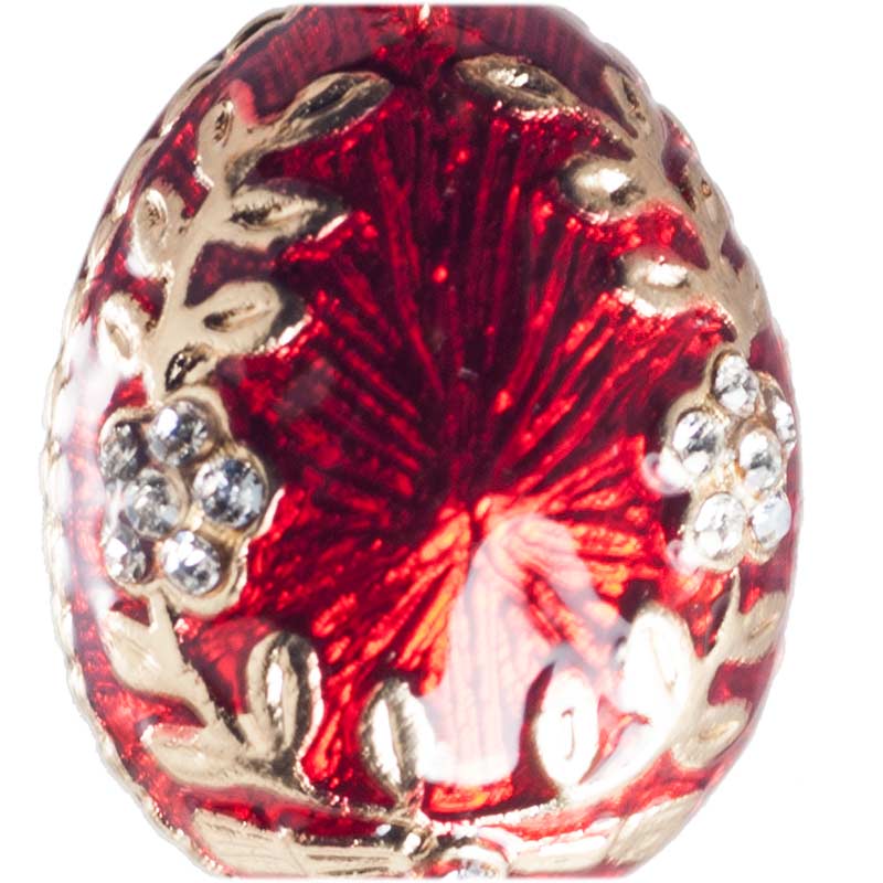Pendant Garland with Daisy on Red in Faberge Jewelry Pendants category