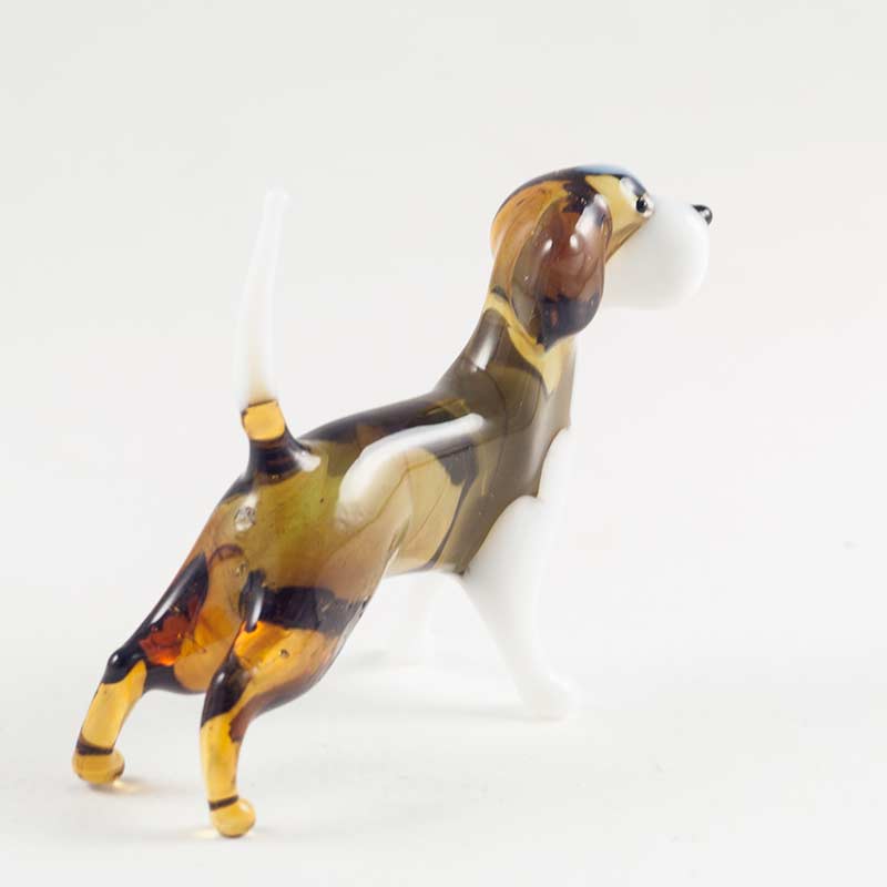 Glass Beagles Figurine in Glass Figurines Dogs category