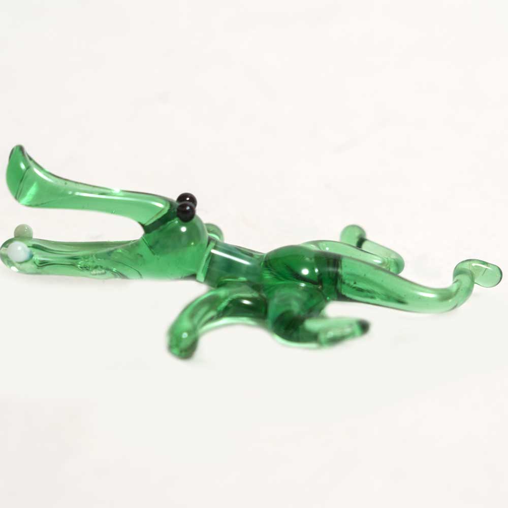 Glass Alligator Figurine in Glass Figurines Miniature Figurines category