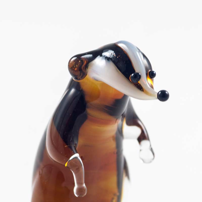 Badger Glass Figure in Glass Figurines Wild  Animals category