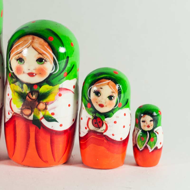 Matryoshka Alina with Ashberries in Nesting Dolls Traditional Dolls category