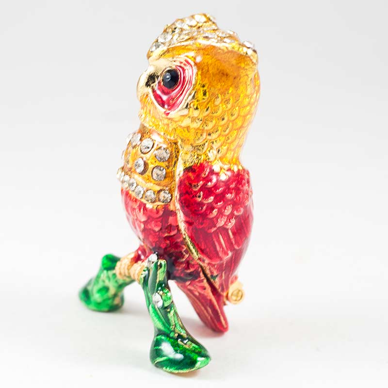 Box Owl on the Twig in Faberge Jewelry Jewelry Boxes category