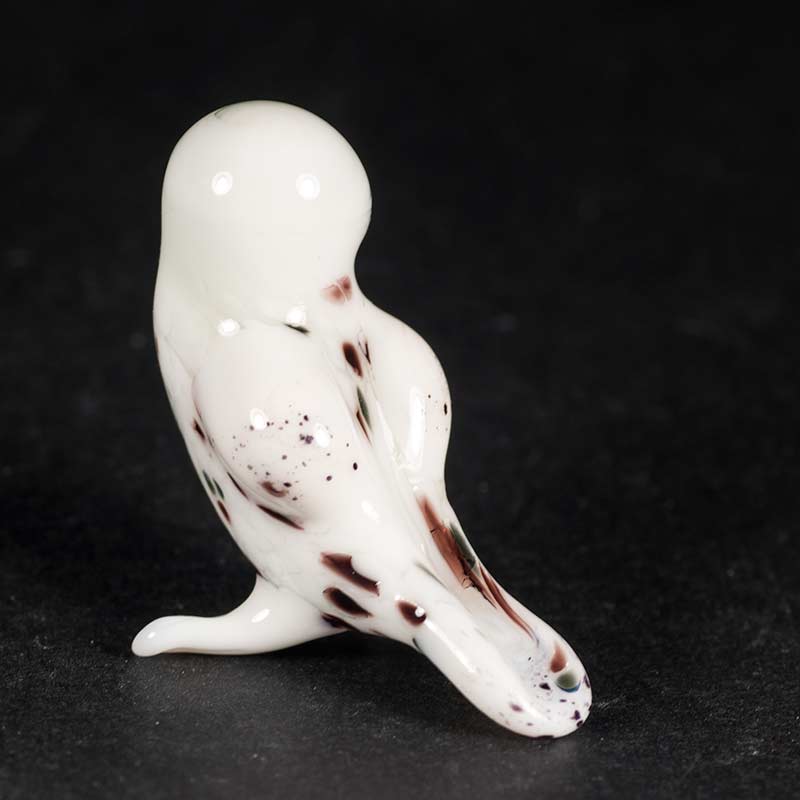Polar Owl Figurine in Glass Figurines Birds category