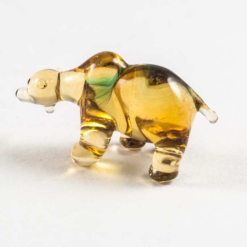 Glass Little Bear in Glass Figurines Miniature Figurines category