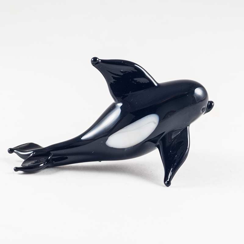 Orca Killer Whale Glass Figurine in Glass Figurines Sea Life Creatures category