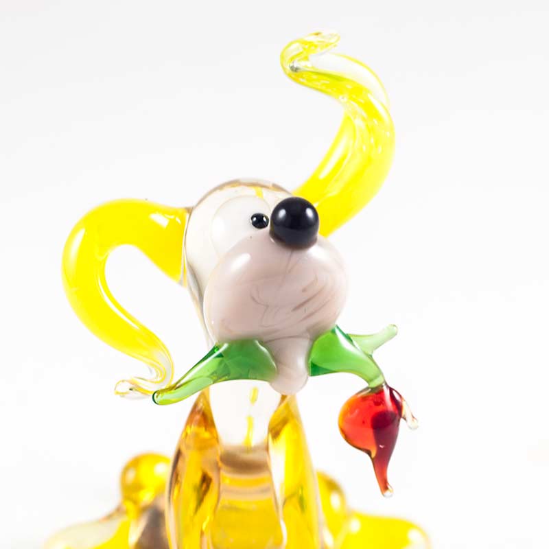 Little Yellow Dog in Glass Figurines Dogs category