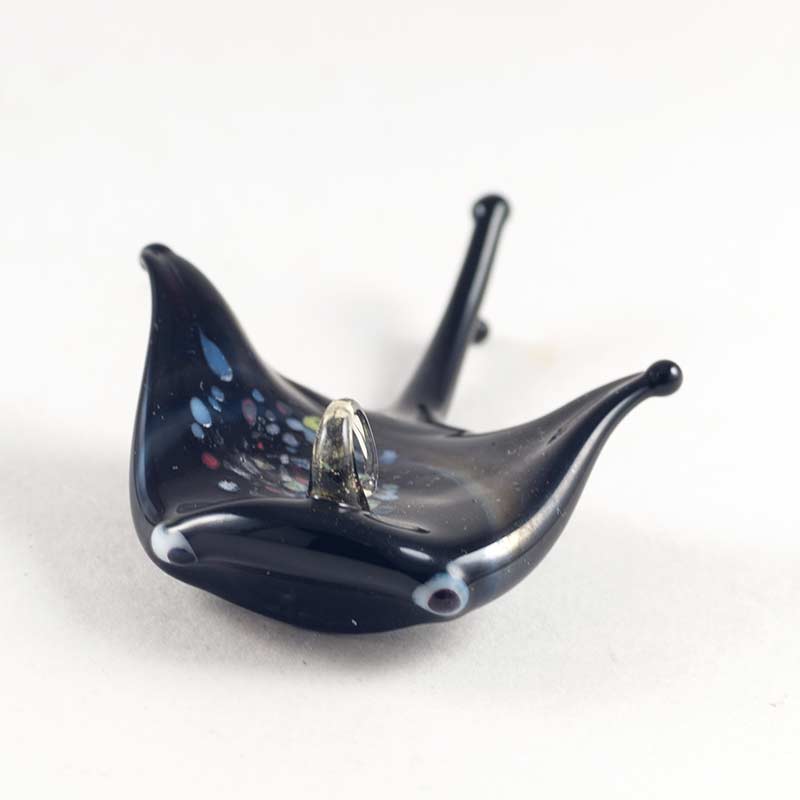 Black Stingray in Glass Figurines Sea Life Creatures category