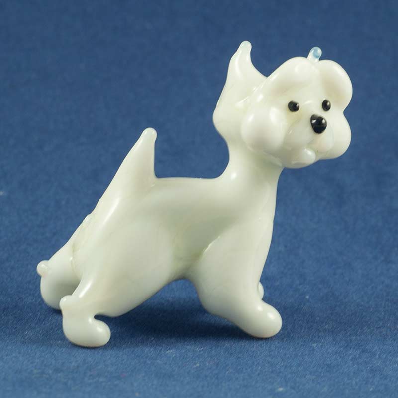 Glass York Terrier Figurine in Glass Figurines Dogs category