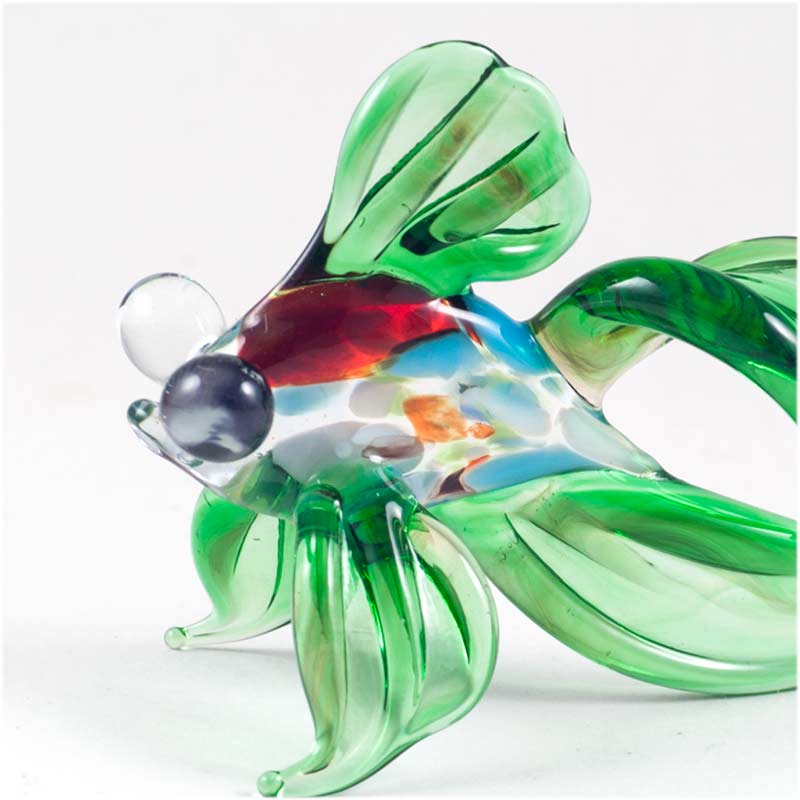 Blown Glass Fish Telescope in Glass Figurines Sea Life Creatures category