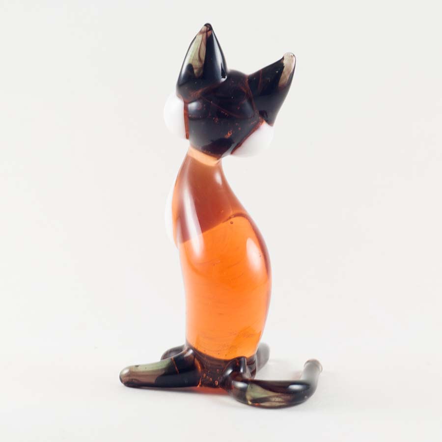 Siamese Glass Cat in Glass Figurines Cats category