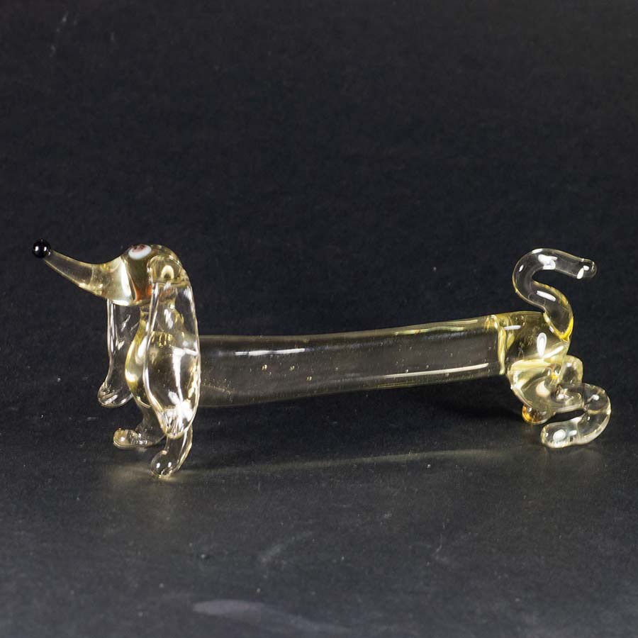 Glass Dachshund Figurine in Glass Figurines Dogs category