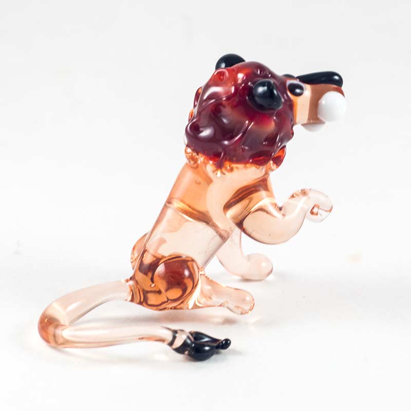 Glass Sitting Lion in Glass Figurines Wild  Animals category
