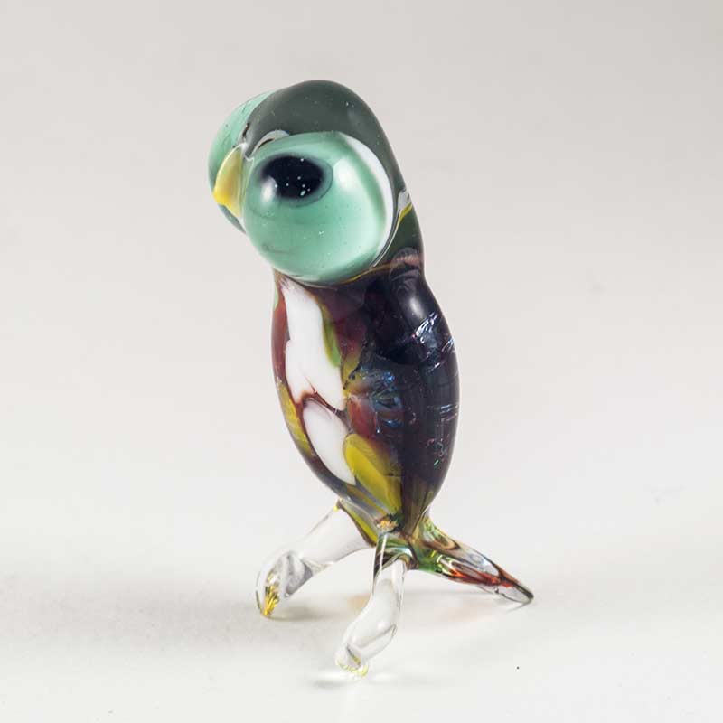 Owl Figurine in Glass Figurines Birds category