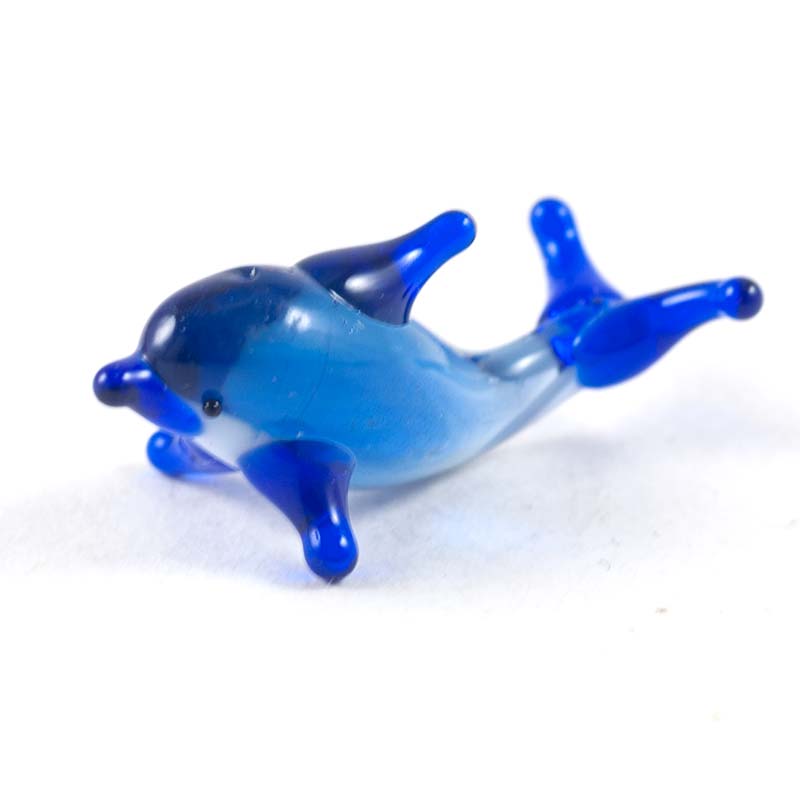 Dolphin Glass Miniature in Glass Figurines Miniature Figurines category