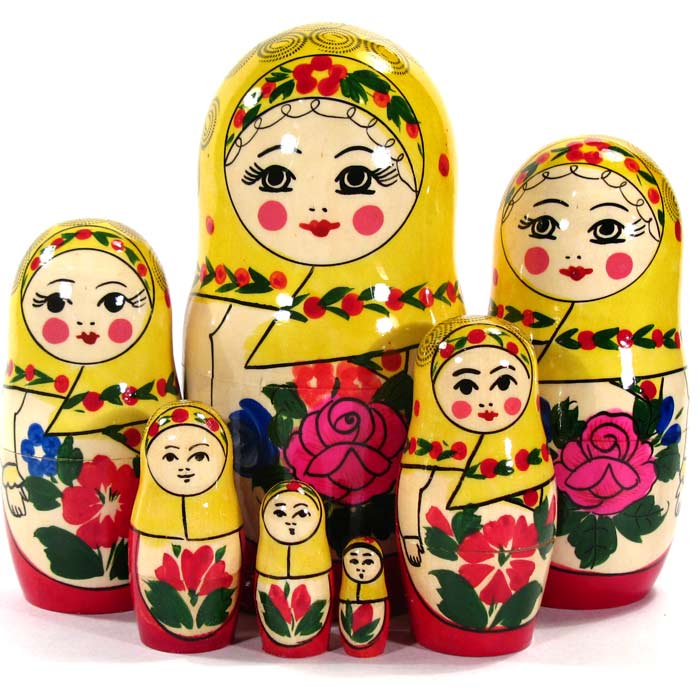 Matryoshka Doll Nastia 7 Pieces Set in Nesting Dolls Traditional Dolls category