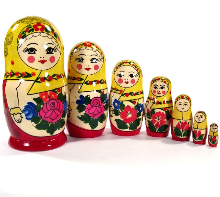 Matryoshka Doll Nastia 7 Pieces Set in Nesting Dolls Traditional Dolls category