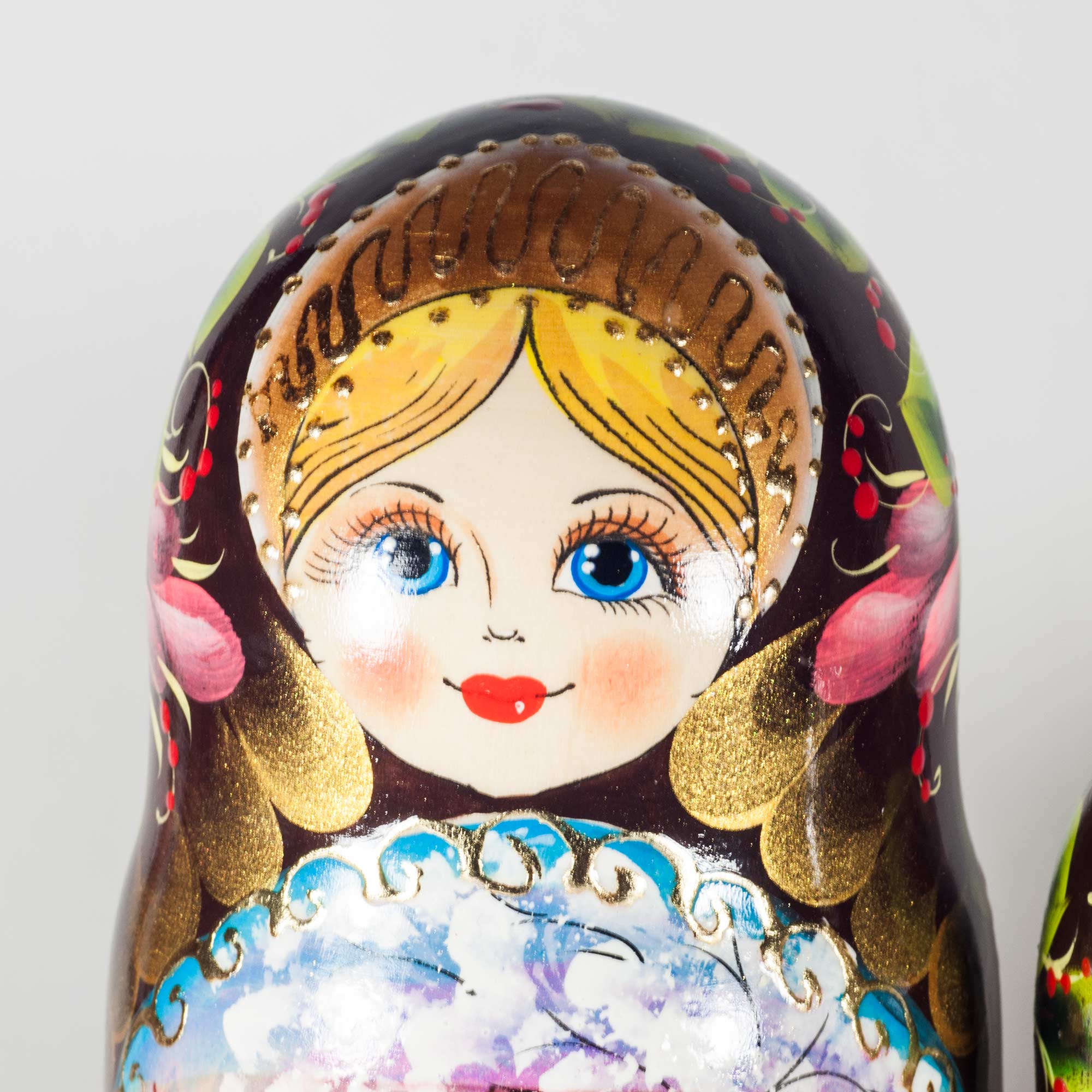 Matryoshka Russian Churches Winter Time in Nesting Dolls One-of-a-kind category