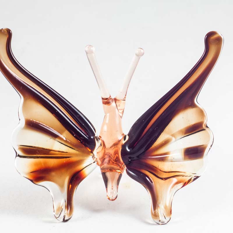 Glass Butterfly Brown in Glass Figurines Insects category