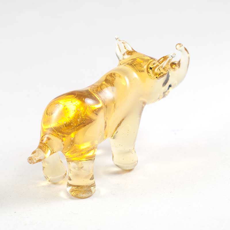 Glass Rhinoceros Figurine in Glass Figurines Wild  Animals category