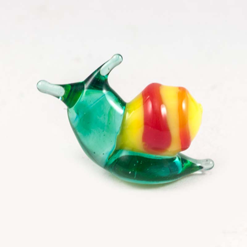 Glass Snail Figurine in Glass Figurines Miniature Figurines category