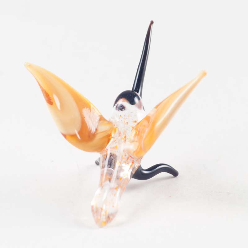 Tiny Glass Hummingbird in Glass Figurines Miniature Figurines category