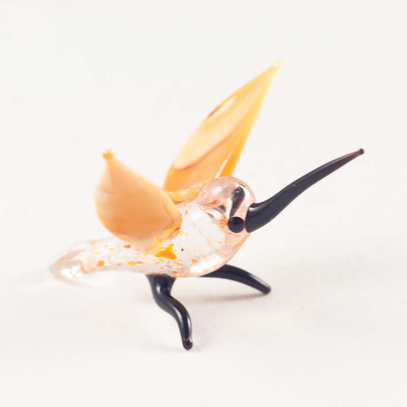 Tiny Glass Hummingbird in Glass Figurines Miniature Figurines category