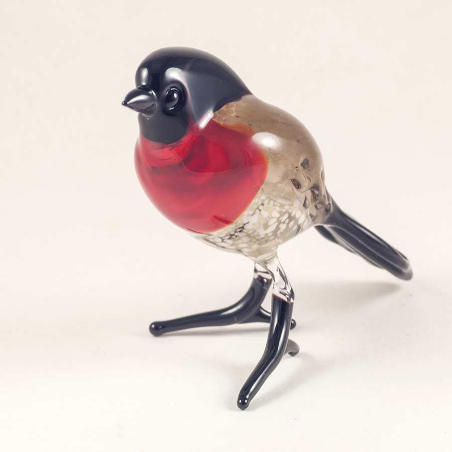 Glass Robin Figure in Glass Figurines Birds category