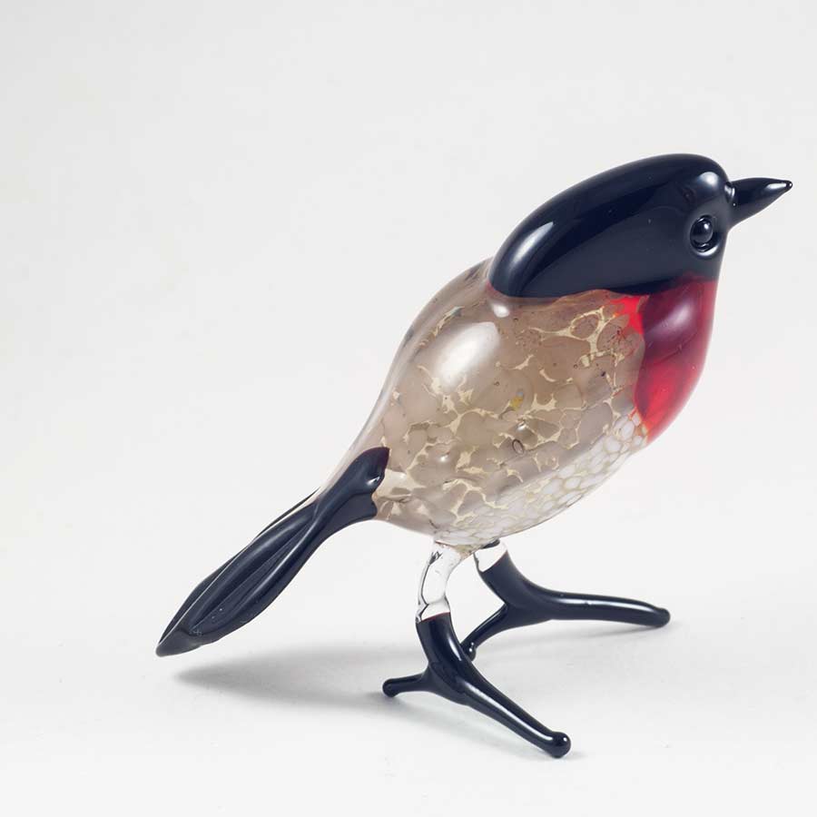 Glass Robin Figure in Glass Figurines Birds category
