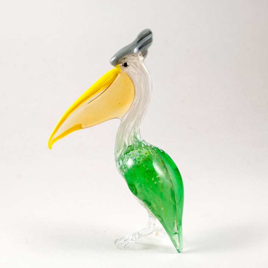 Glass Bird Pelican in Glass Figurines Birds category