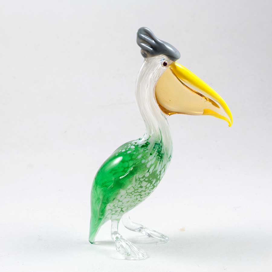 Glass Bird Pelican in Glass Figurines Birds category
