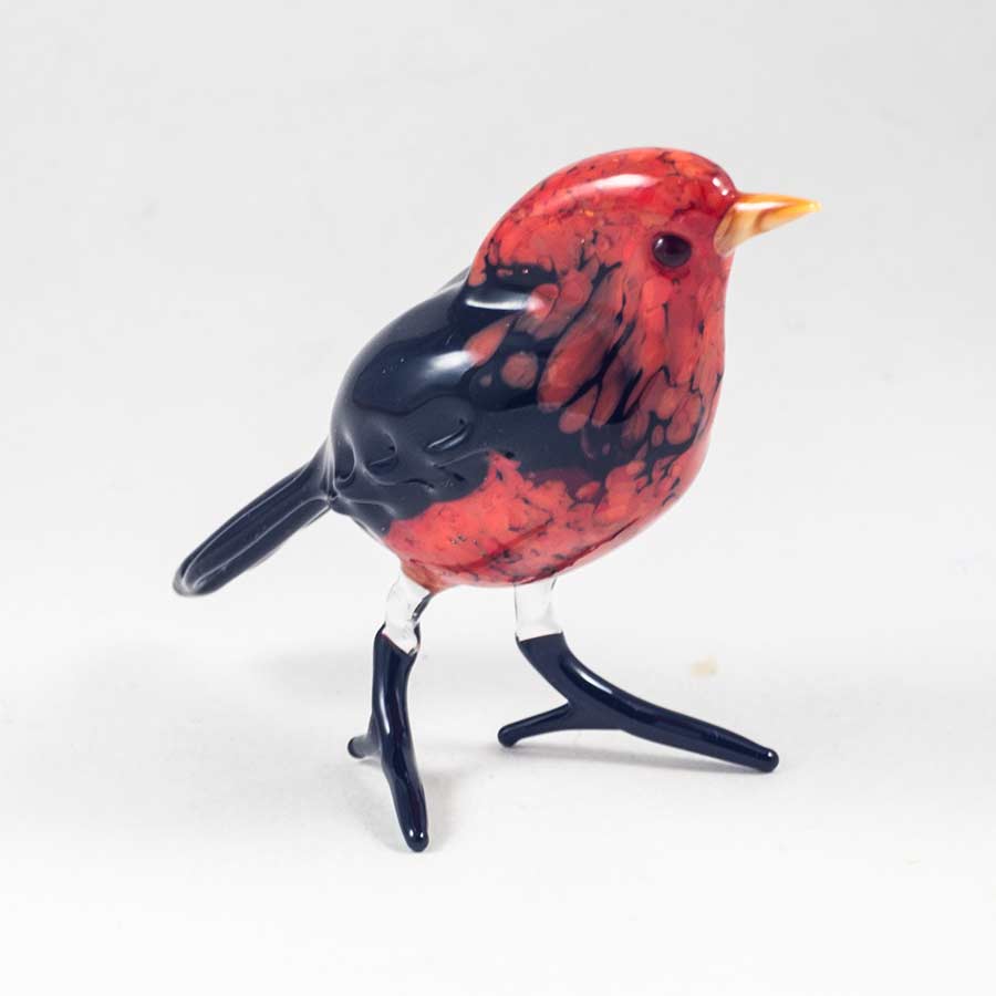 Bullfinch Figure in Glass Figurines Birds category