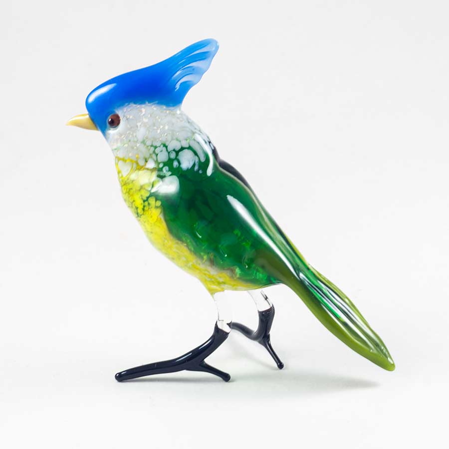 Tufted Titmouse Glass Figurine in Glass Figurines Birds category
